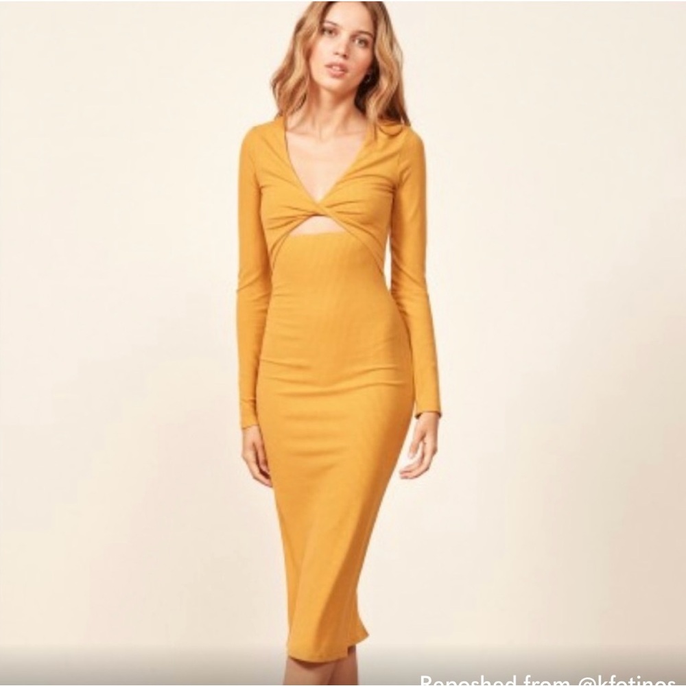 Reformation Body Con Dress, Size S
